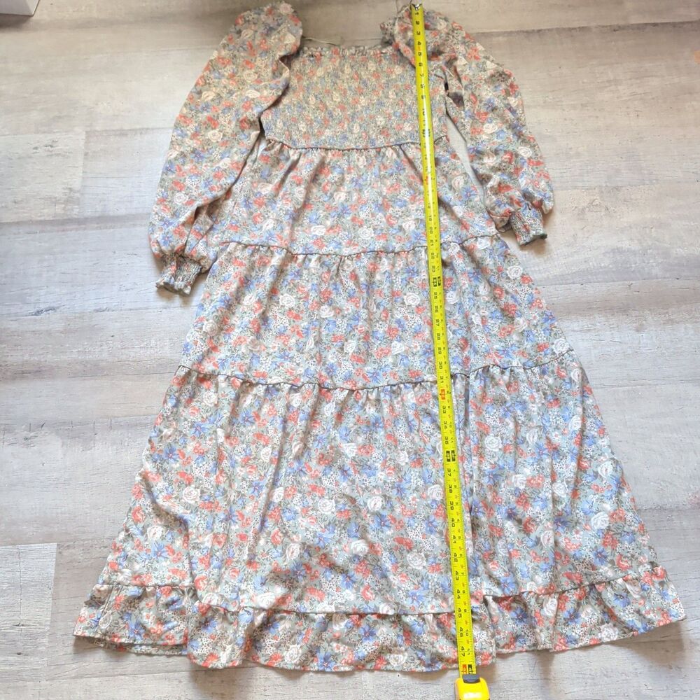 Women’s Blu Pepper Short Sleeve Floral Dress Size L - Picture 3 of 8